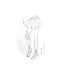 変なラクガキ（個別スタンプ：4）