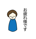 丁寧に伝える女の子（個別スタンプ：10）