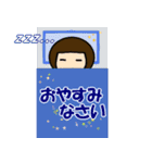 かわいい女の子の敬語スタンプ（個別スタンプ：7）