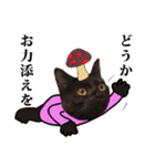 黒猫づくし、まるごと敬語 猫の館ME Vol.2（個別スタンプ：26）