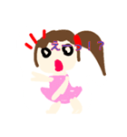 可愛い！誰にでも送れる女の子（個別スタンプ：6）