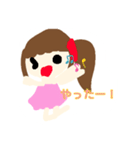 可愛い！誰にでも送れる女の子（個別スタンプ：16）