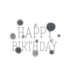 simple Happybirthday（個別スタンプ：2）