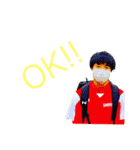俺の友達出て来い壁山（個別スタンプ：4）