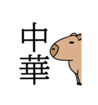 行く店を無表情で決めるカピバラ（個別スタンプ：7）
