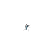 画面の上に蚊。（個別スタンプ：2）