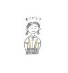 pencil girls（個別スタンプ：9）