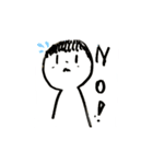 白いファミリーフルver.（個別スタンプ：4）