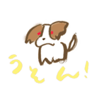 ゆるいパピヨン犬（個別スタンプ：22）