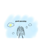 simple  girl  友達へ（個別スタンプ：4）