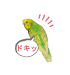 Pi-＆Peko 幸せの黄色い鳥と花（個別スタンプ：29）