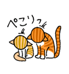 のんびり二匹の茶トラ猫♪敬語♪（個別スタンプ：27）