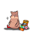 しましまイヌ（個別スタンプ：4）
