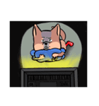 しましまイヌ（個別スタンプ：7）