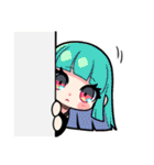 ぱっつんが40人ぐらいいる（個別スタンプ：17）