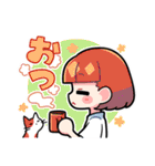 ぱっつんが40人ぐらいいる（個別スタンプ：22）