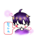紫くんの日常。（個別スタンプ：2）