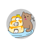 ジャコウネコ三兄弟ののほほんスタンプ！（個別スタンプ：7）