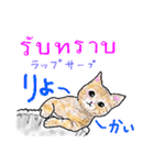 タイ語ニャンズ 2（個別スタンプ：9）