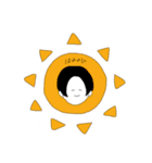 おかっぱとセンター分け（個別スタンプ：16）