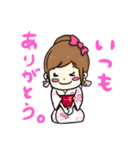 浴衣の女の子（個別スタンプ：5）