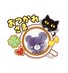 ぱーぷるくま（個別スタンプ：4）