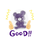 ぱーぷるくま（個別スタンプ：6）