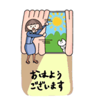 働く女アカネの使える全力BIGスタンプ（個別スタンプ：17）