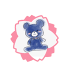 ターコイズブルーくま（個別スタンプ：1）
