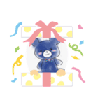 ターコイズブルーくま（個別スタンプ：2）