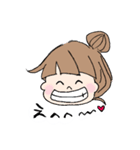 ぱっつん女子のまいにちすたんぷ（個別スタンプ：17）