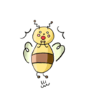 癒されるクマとハチのスタンプ（個別スタンプ：6）
