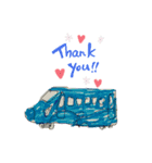 おさかなとのりものたち（個別スタンプ：5）