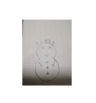 雪だるま スタンプ 001番（個別スタンプ：1）