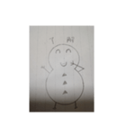 雪だるま スタンプ 001番（個別スタンプ：2）