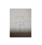 雪だるま スタンプ 001番（個別スタンプ：3）