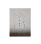 雪だるま スタンプ 001番（個別スタンプ：4）