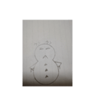 雪だるま スタンプ 001番（個別スタンプ：6）