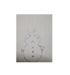 雪だるま スタンプ 001番（個別スタンプ：8）