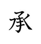 一文字で表そう（個別スタンプ：1）