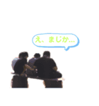 にやけ顔真顔変顔（個別スタンプ：4）