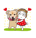 ダックスxペキニーズmix犬マームU・x・U（個別スタンプ：4）