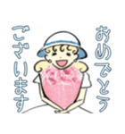 おしゃれなポーちゃんの敬語スタンプ（個別スタンプ：8）