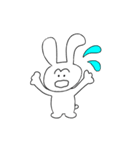 ウサギさんの本音（個別スタンプ：3）