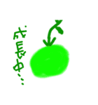 雑に描いたトマトのらくがき1号（個別スタンプ：7）