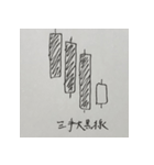 株価チャート（酒田五法・買いサイン）（個別スタンプ：8）