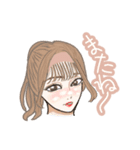 雲メイク‎(◍˃ ᵕ ˂◍)オシャレ女子‎！（個別スタンプ：1）