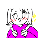 ピンク女子とブルー男子その2（個別スタンプ：8）