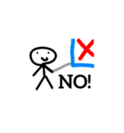 細い人間の日常（個別スタンプ：4）