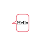 Messages words（個別スタンプ：2）
